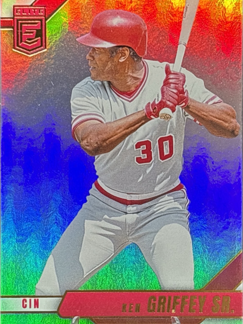 Panini Elite Ken Griffey Sr. Baseball Trading Card Holo
